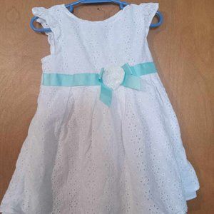 White eyelet summer dress size 5
